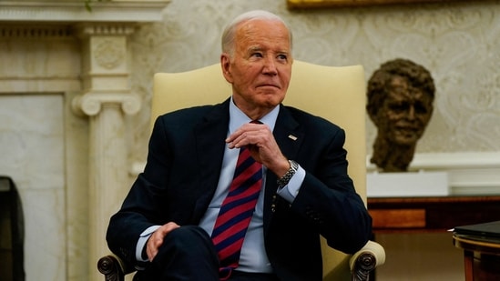 FILE PHOTO: U.S. President Joe Biden reacts to questions from reporters during a meeting with NATO Secretary General Jens Stoltenberg in the Oval Office at the White House in Washington, U.S., June 17, 2024. (REUTERS)