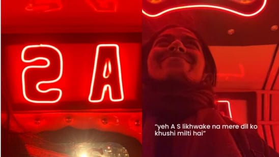 The auto driver decorated the vehicle with red lights and initials of his ex-lover. (Instagram/@Anupama)