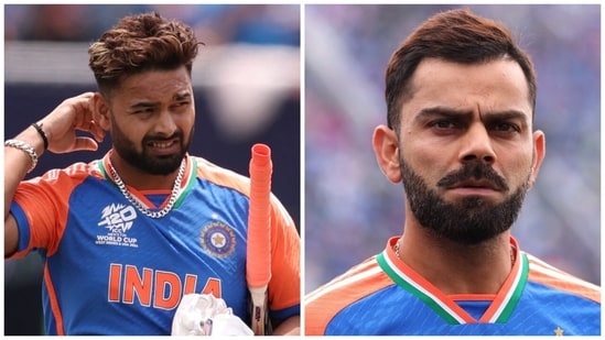 Can Kohli and Pant swap places in the Indian batting lineup for Super 8? (AFP)