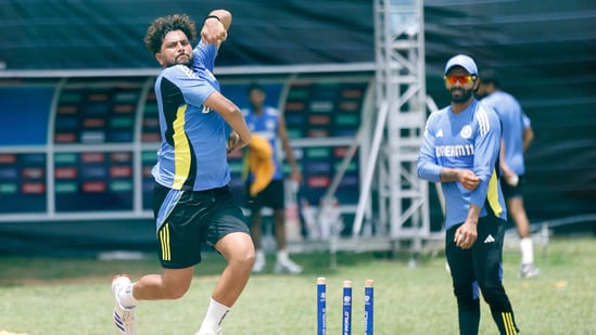 Kuldeep is yet to make an appearance in the 2024 T20 World Cup(PTI)