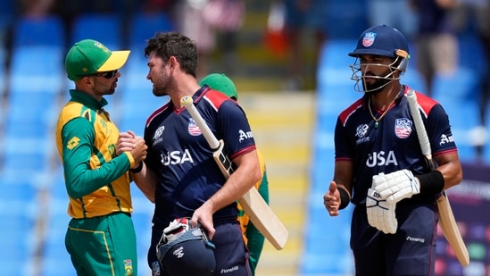 Andries Gous led a stirring fightback from the United States as they gave the target of 195 a red-hot go but South Africa managed to prevail in the end and win the first Supeer 8 match of the 2024 T20 World Cup in Antigua.&nbsp;