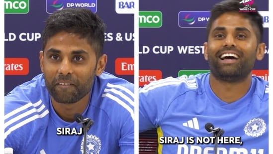 Suryakumar Yadav mistaken as Mohammed Siraj in T20 World Cup press conference