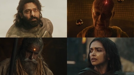 Prabhas, Kamal Haasan, Deepika Padukone, Amitabh Bachchan in Kalki 2898 AD.