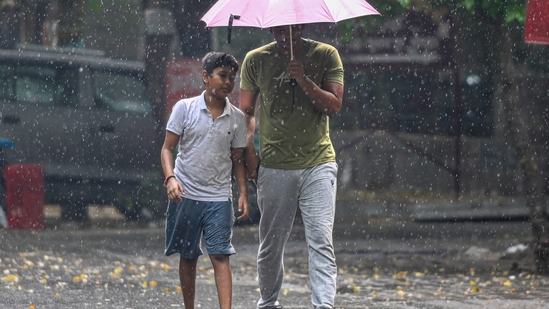 Essential measures to safeguard children from getting infections during rainy season (Photo by Sunil Ghosh / Hindustan Times)