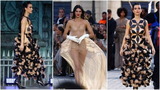 Kendall Jenner and Katy Perry steal the show in risqué outfits at Paris fashion event.(Gettyimages)