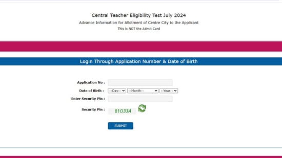 CTET 2024 exam city slips released on ctet.nic.in. Download via direct link. 