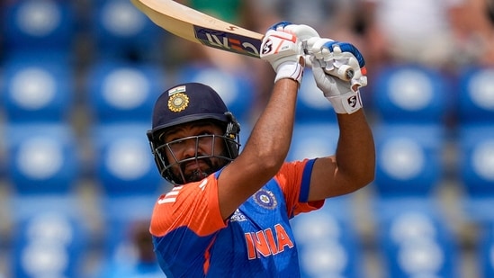 Captain Rohit Sharma starred with a belligerent 92 off 41 balls as India beat Australia by 24 runs.