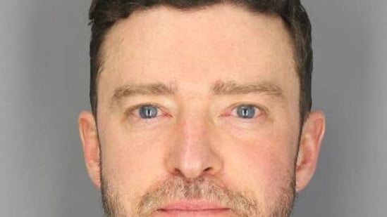 The 43-year-old Timberlake, known for such hits as "SexyBack" and "Cry Me a River," was taken into custody in Sag Harbor, part of the affluent Hamptons community, in the early hours of Tuesday. (Photo by SAG HARBOR POLICE DEPARTMENT / AFP) (AFP)