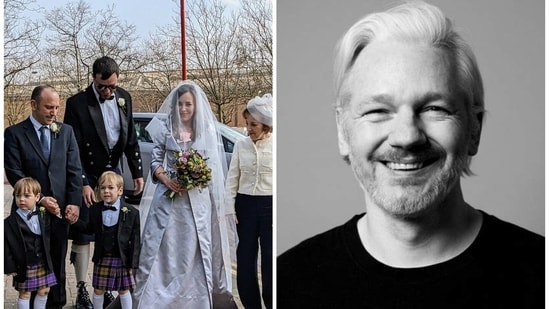 Julian Assange and his wife Stella Moris share two kids Max and Gabriel.(X@wikileaks)