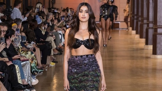 Janhvi Kapoor makes her debut at Paris Fashion Week for Rahul Mishra's couture show. (Instagram)