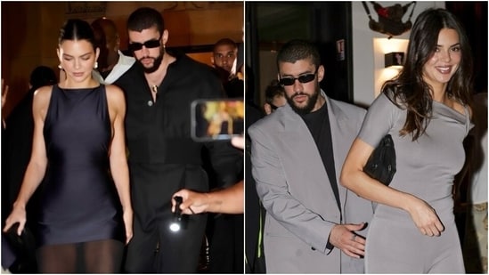 Kendall Jenner and Bad Bunny step out in Paris in matching styles for date night. (Instagram)