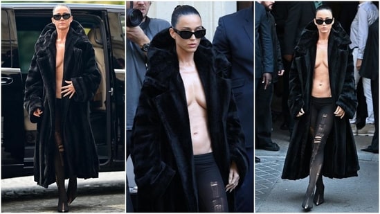 Katy Perry makes bold fashion statement in fur coat ensemble at Paris Fashion Week.(Instagram)
