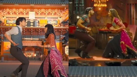 Japan: Duo recreating Ranveer Singh and Deepika Padukone’s Goliyon Ki Raasleela Ram-Leela scene. (Instagram/@mayojapan)