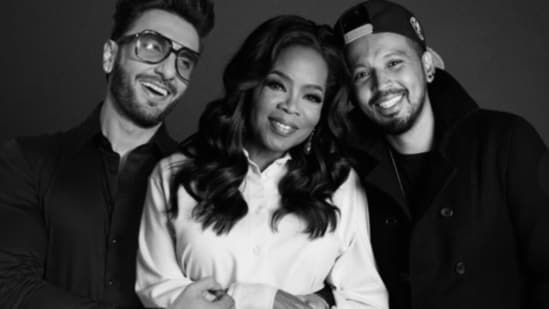 Ranveer Singh was clearly feeling left out of this picture of Oprah with Rohan Shreshta.