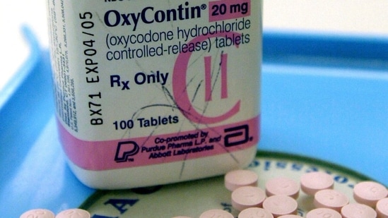 FILE - This July 19, 2001 file photo shows OxyContin tablets at a pharmacy in Montpelier, Vt. The Supreme Court on Thursday, June 27, 2024, rejected a nationwide settlement with OxyContin maker Purdue Pharma that would have shielded members of the Sackler family who own the company from civil lawsuits over the toll of opioids but also would have provided billions of dollars to combat the opioid epidemic. (AP Photo/Toby Talbot, File)(AP)