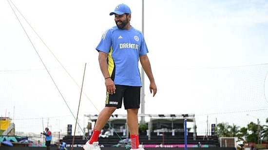 Rohit Sharma's Indian team has no reason to worry if the England semifinal is washed out(Getty)