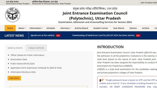JEECUP Result 2024 Live: UPJEE Polytechnic results announced