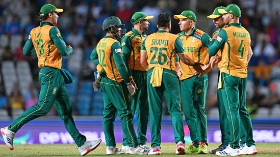 South Africa face India in the T20 World Cup final.(AFP)
