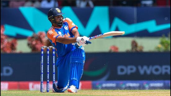 India captain Rohit Sharma played a crucial innings against England in the semi-final. (AFP)