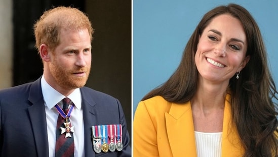Prince Harry was ‘very upset and emotional’ when he saw Kate Middleton's Trooping the Colour footage (AP Photo/Kirsty Wigglesworth, File, AP Photo/Kin Cheung, Pool, File)