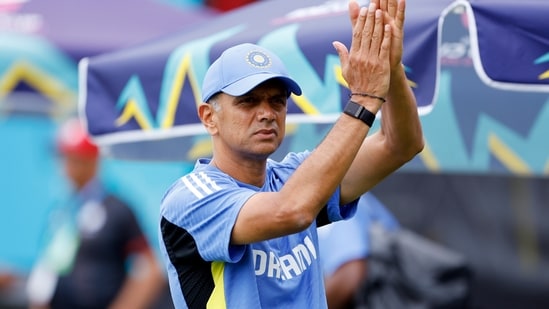 India's head coach Rahul Dravid during the T20 World Cup 2024(Surjeet Yadav)