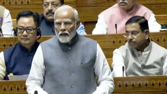 PM Modi to issue his reply in Lok Sabha today (Sansad TV)