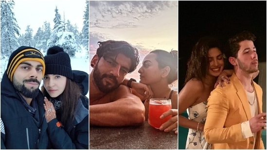 As much as the internet adores celebrity weddings, they definitely have a soft spot in their hearts for stars' honeymoons. As newly-married Sonakshi Sinha and Zaheer Iqbal's honeymoon photos go viral, we decided to look back at snippets from our favourite stars' holidays. From Priyanka Chopra and Nick Jonas to Anushka Sharma and Virat Kohli, these couples gave us extreme getaway envy.&nbsp;(Instagram)