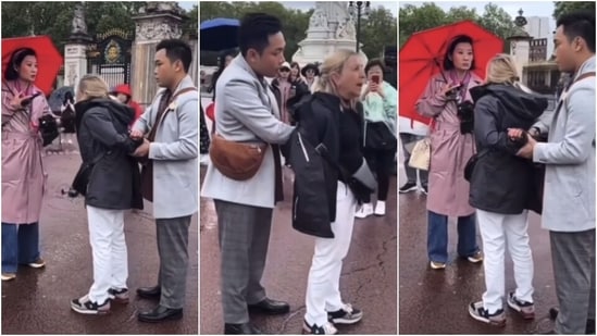 Two tourists in London caught a pickpocket thief.(Instagram)