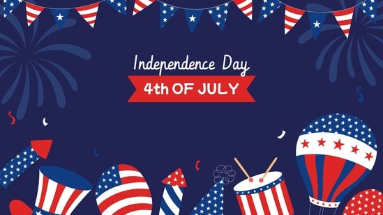 Happy US Independence Day 2024: Check out these Fourth of July wishes, images, quotes, SMS, greetings, WhatsApp and Facebook status. (Freepik)