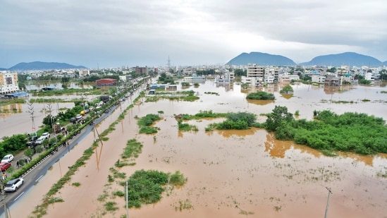 Rain fury continues in Telangana and Andhra Pradesh, causing flooded roads and rail tracks, submerging thousands of acres of crops and leaving people scrambling for essentials. At least 35 people have died in rain-related incidents in the past three days.&nbsp;(Reuters)