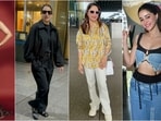 Get ready for a fresh dose of fashion inspiration with today's roundup of the best-dressed stars. From Madhuri Dixit's casual chic in a yellow top and white pants, to Anushka Sharma's effortlessly stylish airport look, and Tamannaah Bhatia's glamorous appearance in a Rahul Mishra gown, these stars are making heads turn with their standout fashion choices.(Instagram)