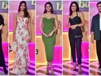 Ananya Panday's much-anticipated series Call Me Bae premiered on September 4 with a glamorous blue carpet event that was nothing short of a star-studded affair. The night was full of glamour as several Bollywood stars, including Sara Ali Khan, Khushi Kapoor, Shanaya Kapoor, Suhana Khan, Karan Johar, Orry, Radhika Madan, Tamannaah Bhatia, Agastya Nanda, and many others, graced the occasion. Let's take a look at who wore what and gather some fashion inspiration!(HT Photo/VarinderChawla)