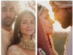 Aditi Rao Hydari and Siddharth had their beautiful wedding at a temple in Telangana — the sun was seen serenely behind them as they said they made a long-lasting commitment to each other. Many celebrity couples before them, too, planned to marry as the sun rose or set behind them. (All pics: Instagram)