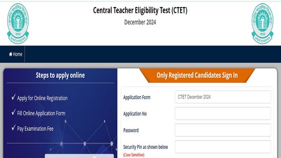 CTET December 2024: CBSE CTET registration begins at ctet.nic.in, direct link here 