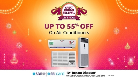 Grab jaw-dropping deals on ACs at the Amazon Great Indian Festival Sale 2024—the best savings await in this Amazon Sale 2024.