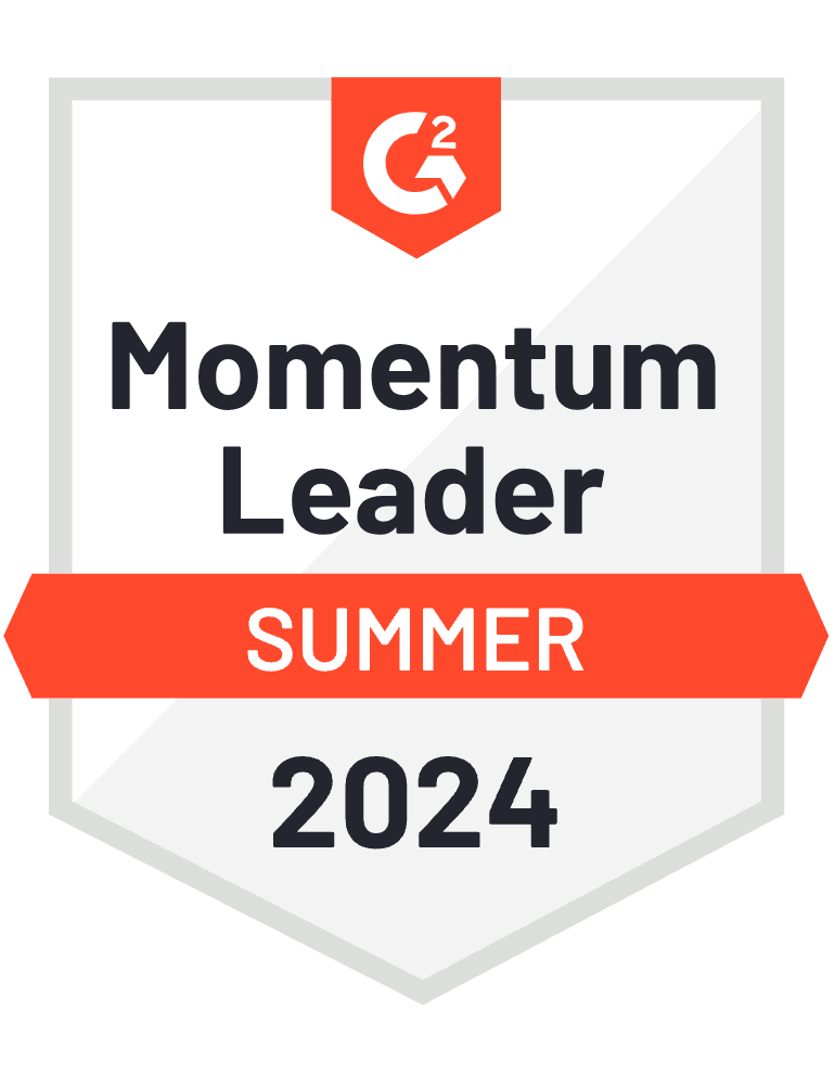 Momentum Leader Winter 2023 G2 Badge