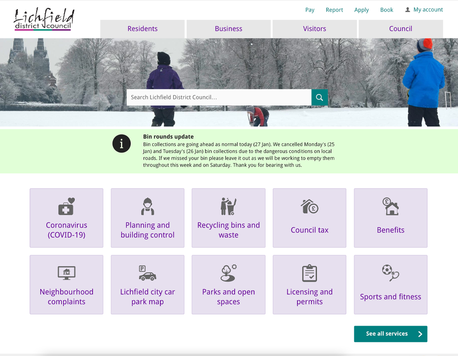 Lichfield homepage