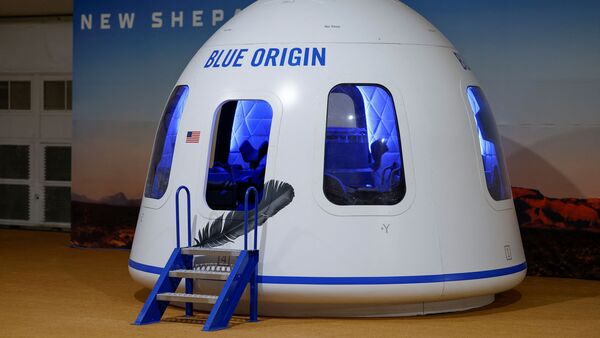 FILE PHOTO: Blue Origin uses its rocket called New Shepard for space tourism flights from Texas.