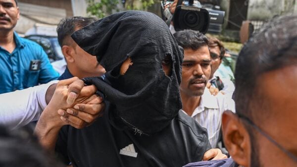 Mumbai BMW hit-and-run case: Mihir Shah, the main accused in the Worli BMW Hit-&-Run case, was produced before the Sewree court on Wednesday in Mumbai, India. July 10, 2024. (Photo by Raju Shinde/HT Photo)
