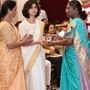 Wife Smriti received the Kirti Chakra on behalf of her late husband Captain Anshuman Singh (Instagram: @rashtrapatibhvn)