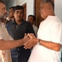 Rahul Gandhi interacting with people staying in camps in Manipur. Photo: Video grab.