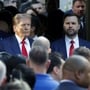 Republican presidential nominee and former U.S. President Donald Trump and Republican U.S. vice presidential nominee Senator JD Vance at a 9/11 Memorial event in New York City on September 11, 2024. (Reuters / Kent J Edwards)