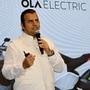 Bhavish Aggarwal founder of Ola Electric speaks during a press conference ahead of the company's IPO launch in Mumbai on 29 July. (REUTERS)