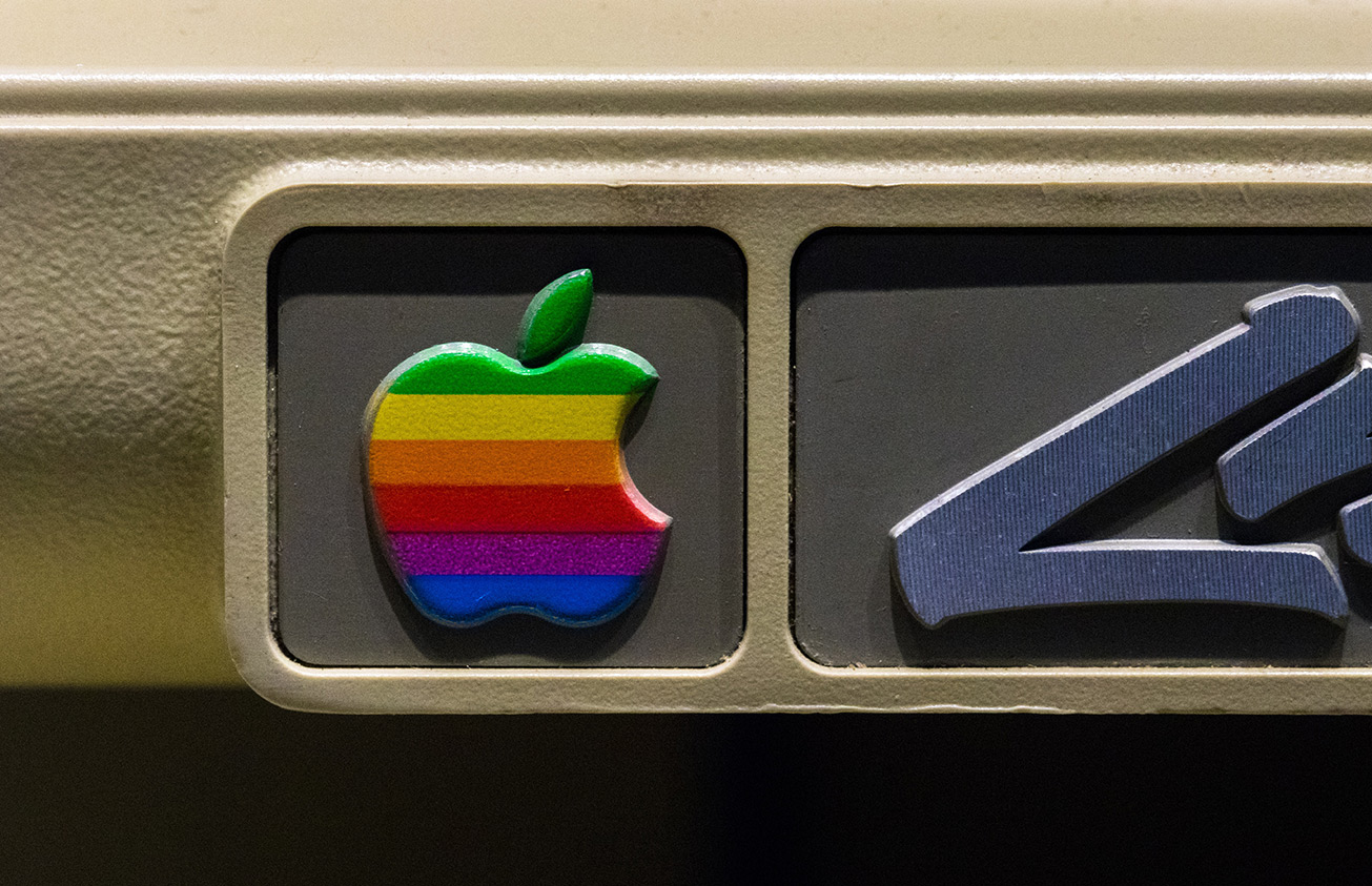 Classic Apple rainbow logo