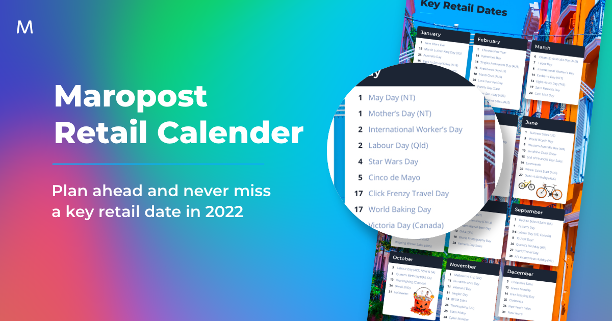 2022 Ecommerce Marketing Calendar