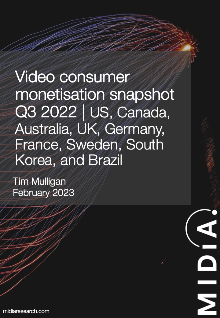 Cover image for Video consumer monetisation snapshot Q3 2022