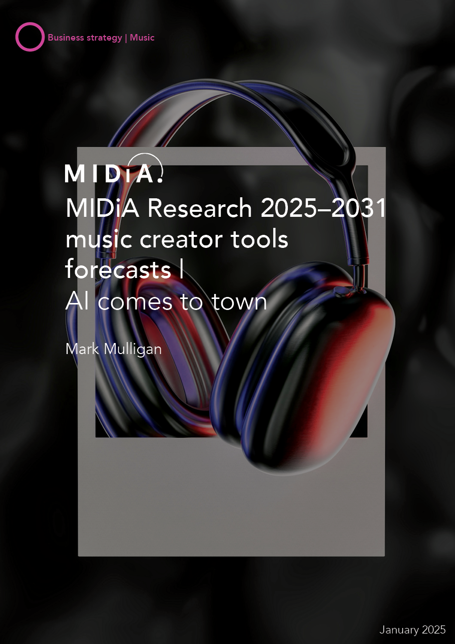 Cover image for MIDiA Research 2025–2031 music creator tools forecasts