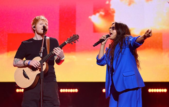 Camila Cabello and Ed Sheeran