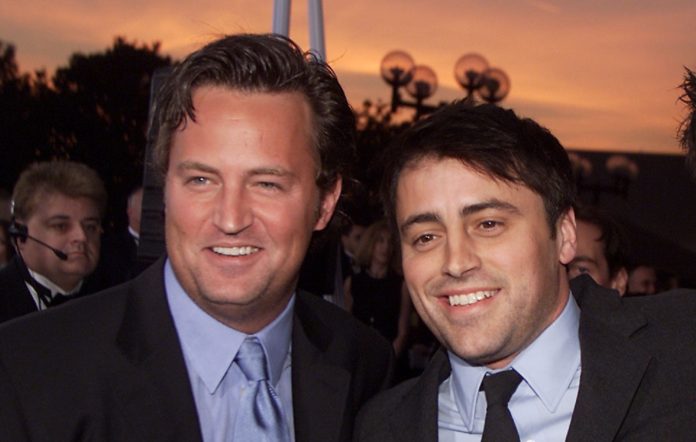 Matthew Perry and Matt LeBlanc in 2001