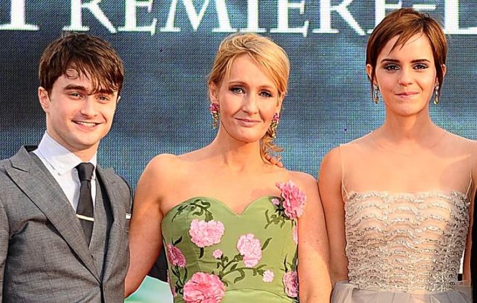 Daniel Radcliffe JK Rowling Emma Watson